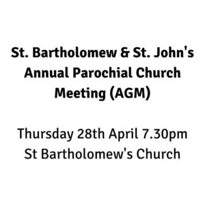 Annual Parochial Church Meeting (AGM)