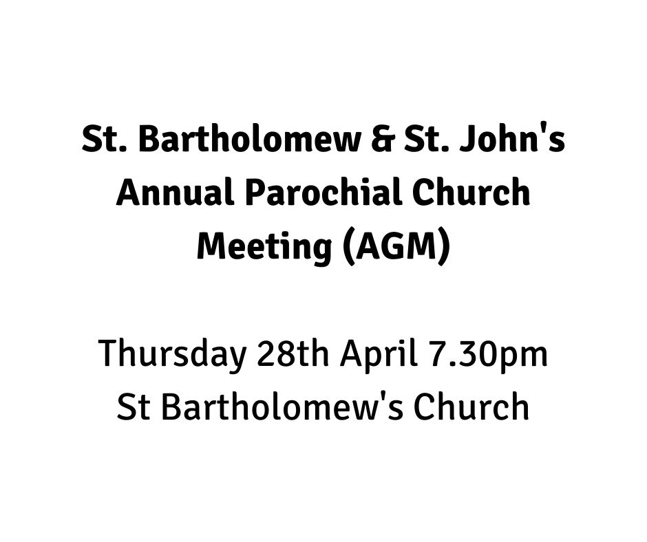 Annual Parochial Church Meeting (AGM)