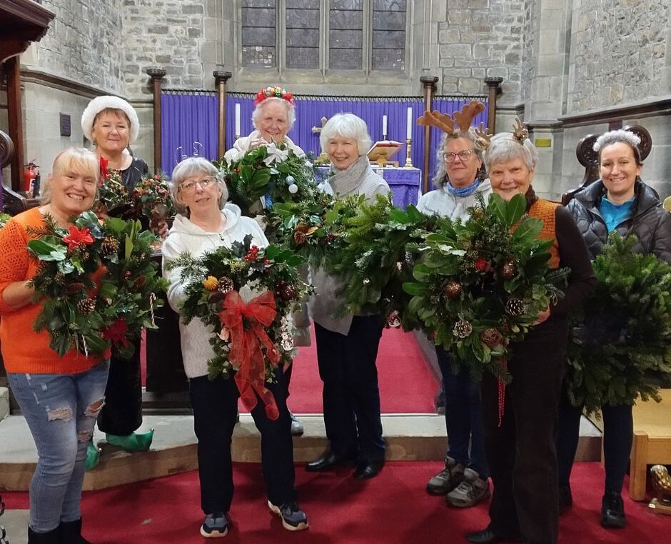 Wreath making and Christmas tree festival Wreath making and Christmas tree festival